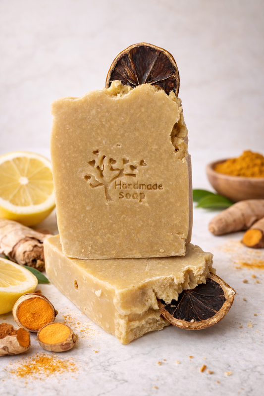 🧼 Savage Bubbles – Golden Lemon Turmeric Glow Bar 🍋✨